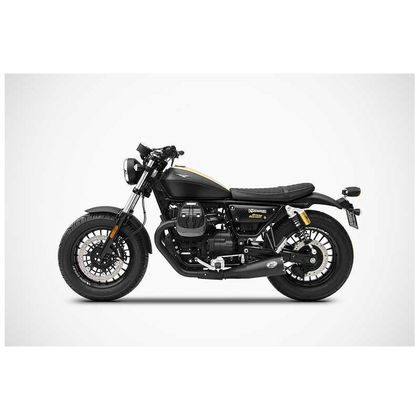 Silencieux Zard Double big style inox - embout bronze noir