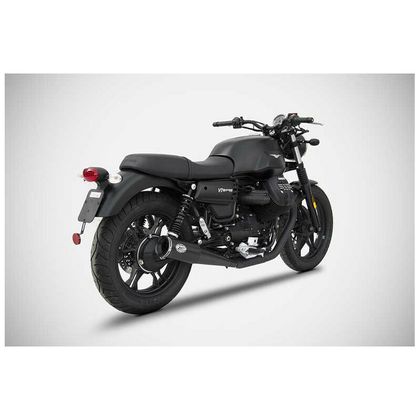 Silencieux Zard Double Zuma chrome - embout inox noir