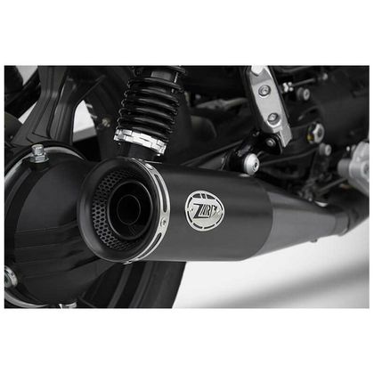 Silencieux Zard Double Zuma chrome - embout inox noir