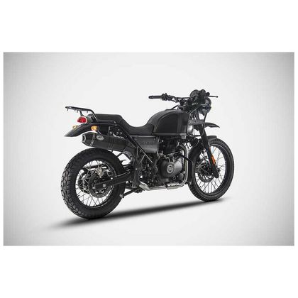 Silencieux Zard HAUT INOX EMBOUT CARBONE HIMALAYAN SCRAM 41 - embout carbone aluminium noir