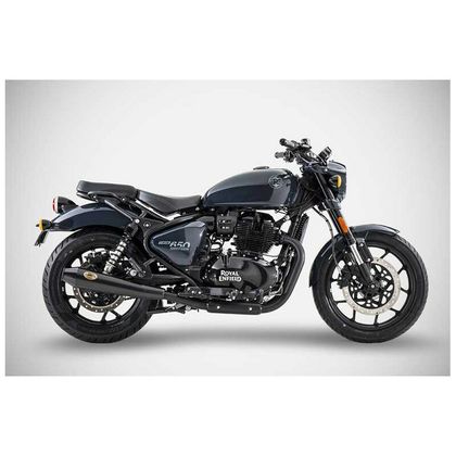 Silencieux Zard embout inox noir Ref : ZAD00651A / ZRE006S10SSR-B ROYAL ENFIELD 650 SHOTGUN 650 - 2024