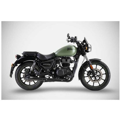 Zard gepolijste RVS uiteinde Uitlaatdemper Ref: ZAD00653A / ZRE010S10SSO-P ROYAL ENFIELD 350 METEOR 350 - 2021 - 2024