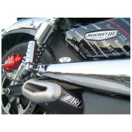 Silencieux Zard inox aluminium noir - embout inox