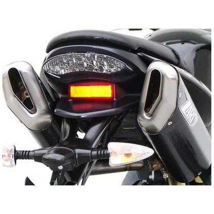 Silencieux Zard Double position haute finition aluminium noir - embout inox Ref : ZAD00726A / ZTP040S10ASR-B 