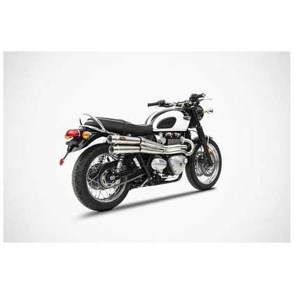 Ligne Complète Zard haute 2 en 2 inox racing - embout inox noir