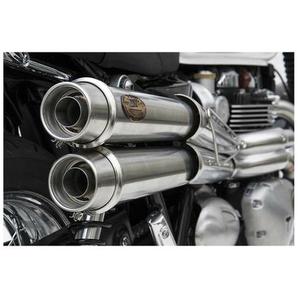 Ligne Complète Zard haute 2 en 2 inox racing - embout inox noir