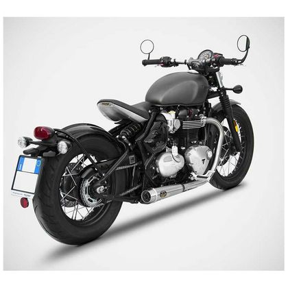 Silencieux Zard Double bas inox - embout inox noir