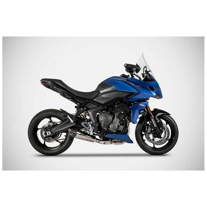 Zard embout carbone inox noir Komplet Linje Ref : ZAD00847A / ZTP101S00SCR-B TRIUMPH 660 TIGER SPORT 660 - 2022 - 2026
