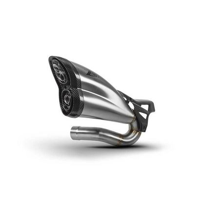 Zard double outlet - black stainless steel carbon tip Silencer