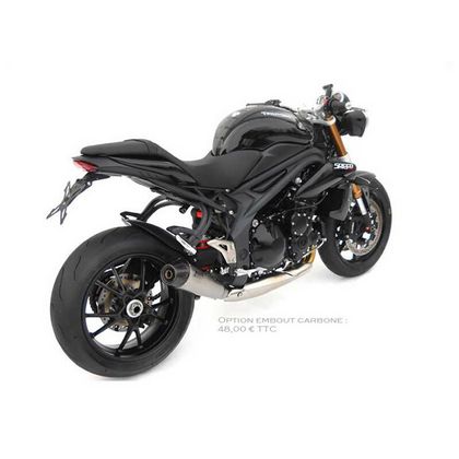 Silencieux Zard conique inox cat - embout carbone noir