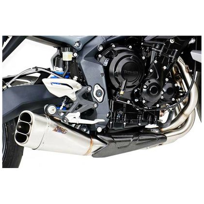 Silencieux Zard position basse inox - embout carbone noir