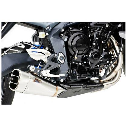 Silencieux Zard position basse inox - embout carbone noir