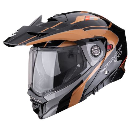 Scorpion Exo ADX-2 - KAMPS Systeemhelm - Zwart / Bruin Ref: SC1281 