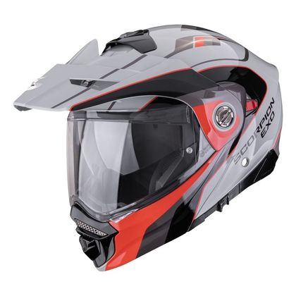 Scorpion Exo ADX-2 - KAMPS Systeemhelm - Grijs / Rood Ref: SC1281-C1267 