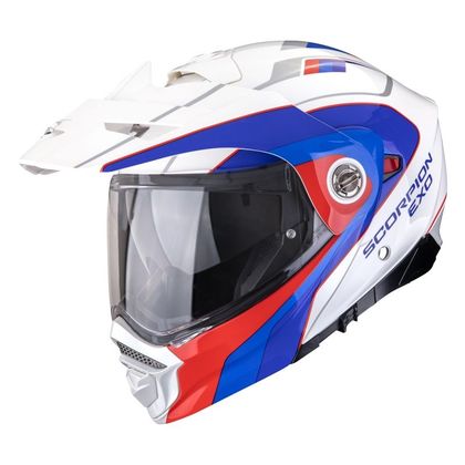 Scorpion Exo ADX-2 - KAMPS Systeemhelm - Wit / Rood