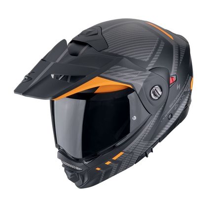 Scorpion Exo ADX-2 - LEWIS Modulært hjelm - Sort sort / Orange