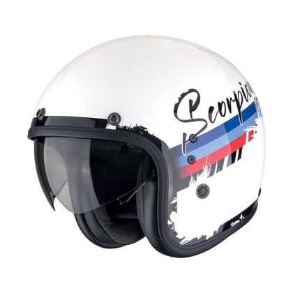 Casque Scorpion Exo BELFAST EVO - ADONIS - Blanc / Rouge