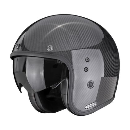 Casque jet Scorpion Exo BELFAST II CARBON - SOLID - Noir