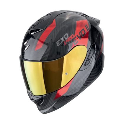 Scorpion Exo EXO 1400 EVO II CARBON AIR - PLATTED Full-face helmet - Black / Red