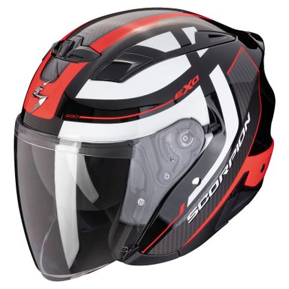 Casque jet Scorpion Exo EXO-230 - PUL - Noir / Rouge