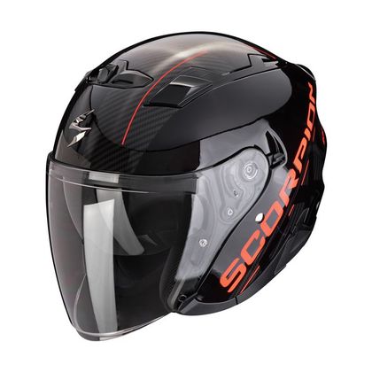 Casque jet Scorpion Exo EXO-230 - QR - Noir / Rouge