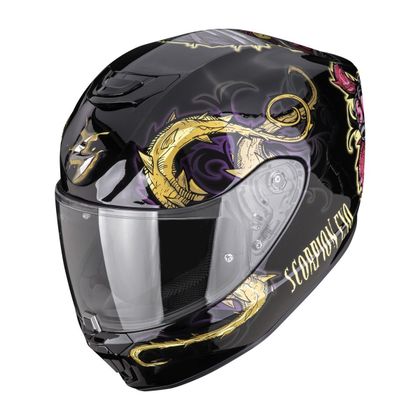 Casque intégral Scorpion Exo EXO-391 - MUMIA - Noir / Multicolore Ref : SC1350 