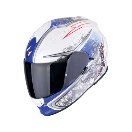 Scorpion Exo EXO-491 - LOPEN Integraalhelm - Wit / Blauw