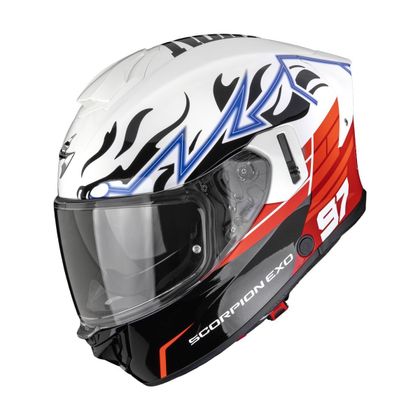Casque intégral Scorpion Exo EXO-530 AIR - JSK 97 - Blanc / Rouge