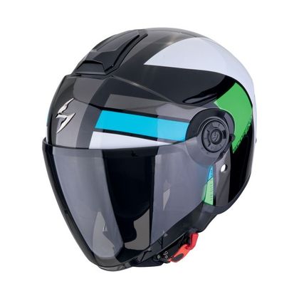 Scorpion Exo EXO-CITY II - BLUR Jethelm - Schwarz / Weiß