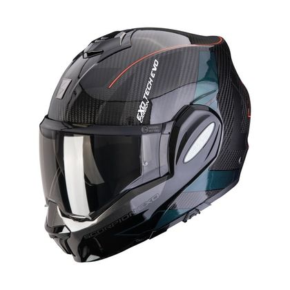 Casque modulable Scorpion Exo EXO-TECH EVO CARBON - CAD - Noir / Vert