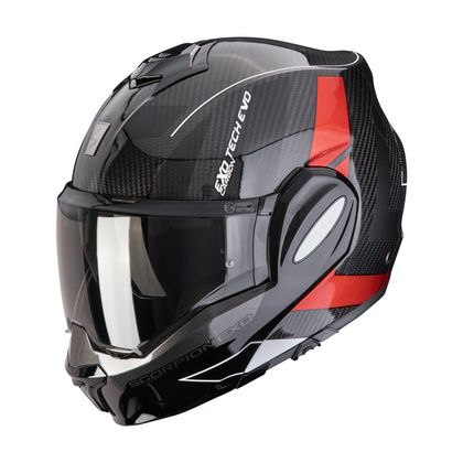 Scorpion Exo EXO-TECH EVO CARBON - CAD Modular helmet - Black / Red Ref : SC1254 