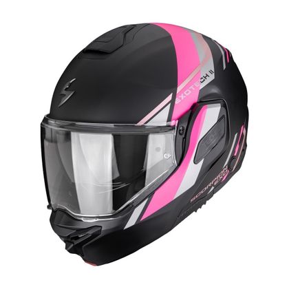 Cască modulară Scorpion Exo EXO-TECH II - MARKUS MAT - Negru / Răsărit