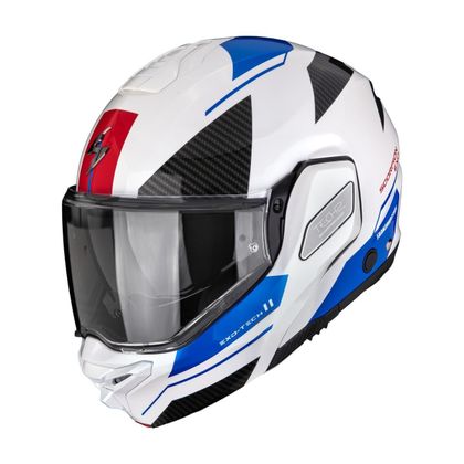 Casque modulable Scorpion Exo EXO-TECH II - VOID - Blanc / Bleu
