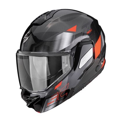 Casque modulable Scorpion Exo EXO-TECH II CARBON - DRIFT - Noir / Gris