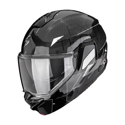 Casque modulable Scorpion Exo EXO-TECH II CARBON - VIATOR - Noir / Gris