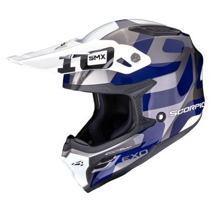 Casque cross Scorpion Exo SMX-10 - LEAP 2027 - Gris / Bleu