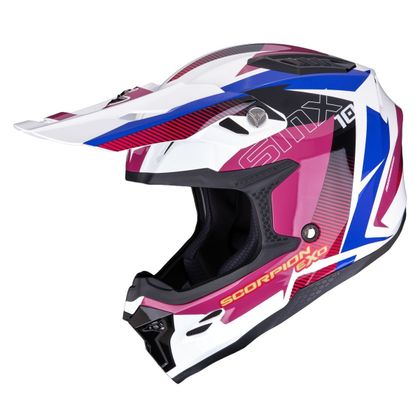 Scorpion Exo SMX-10 - SPEED 2027 Crosshjelm - Hvid / Rosa