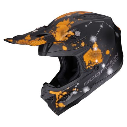 Casque cross Scorpion Exo SMX-10 - VIBE MAT 2027 - Noir / Orange Ref : SC1409 