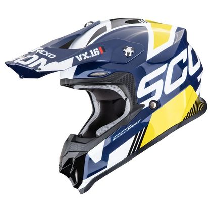Scorpion Exo VX-16 EVO AIR - ANALOG 2026 Cross helmet - White / Yellow Ref : SC1266 