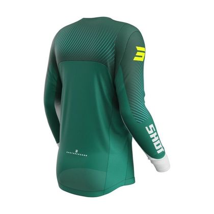 Maillot cross Shot CONTACT 2026 - Vert / Jaune