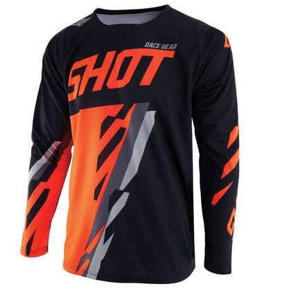 Camiseta de motocross Shot CONTACT SCORE -BLACK NEON ORANGE 2019 Ref : SO1413 