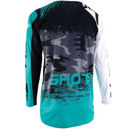 Camiseta de motocross Shot CONTACT COUNTER - WHITE GREEN 2019