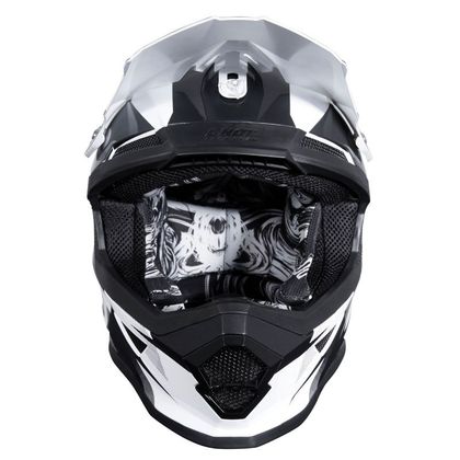 Casque cross Shot FURIOUS KID ULTIMATE - BLACK WHITE GLOSSY