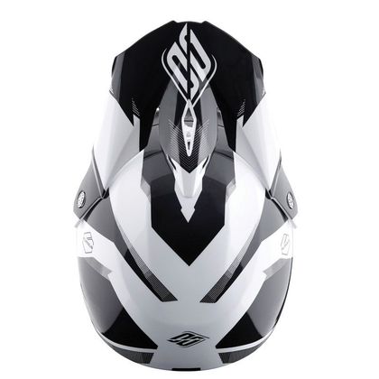 Casque cross Shot FURIOUS ULTIMATE - BLACK AND WHITE GLOSSY 2019