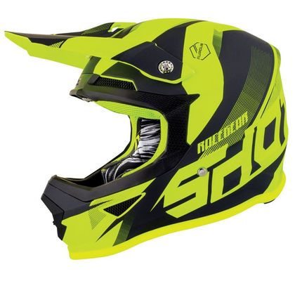 Casque cross Shot FURIOUS KID ULTIMATE - NEON YELLOW GLOSSY Ref : SO1485 