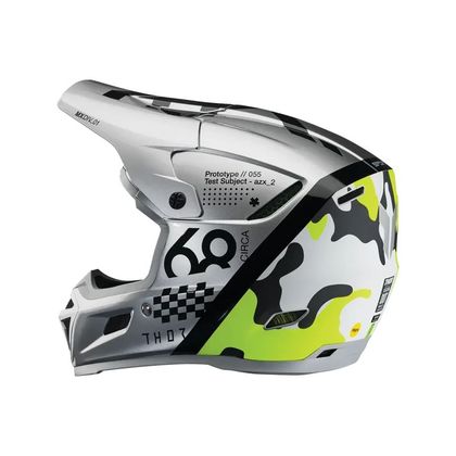 Thor REFLEX - SPORT RIOT 2025 Cross helmet - Grey / Yellow