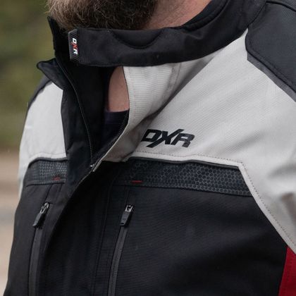 Veste Moto DXR ROADTRIP - Noir / Rouge