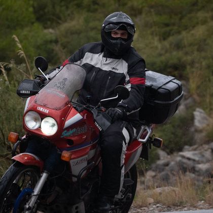 Veste Moto DXR ROADTRIP - Noir / Rouge