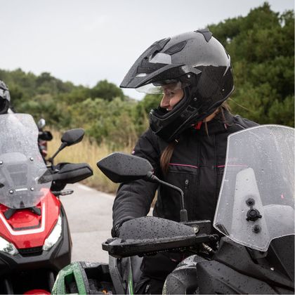 DXR ROADTRIP VROUW Motorvest - Zwart / Roze