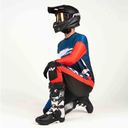 Camiseta de motocross Prov MARTIAN 2024 - Azul / Rojo